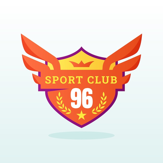 Design del logo del club sportivo vintage