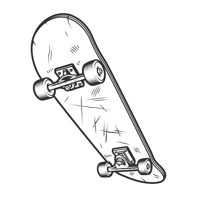 Free vector vintage sport skateboard concept