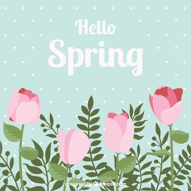 Vintage spring background