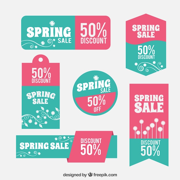 Урожай Spring Sale Labels Collection