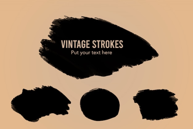 Free vector vintage strokes