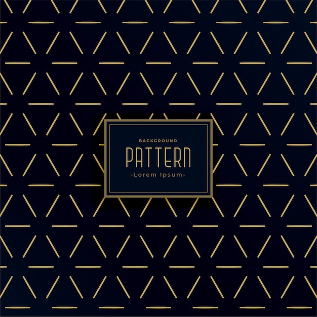 Vintage style black and gold geometric line patterns