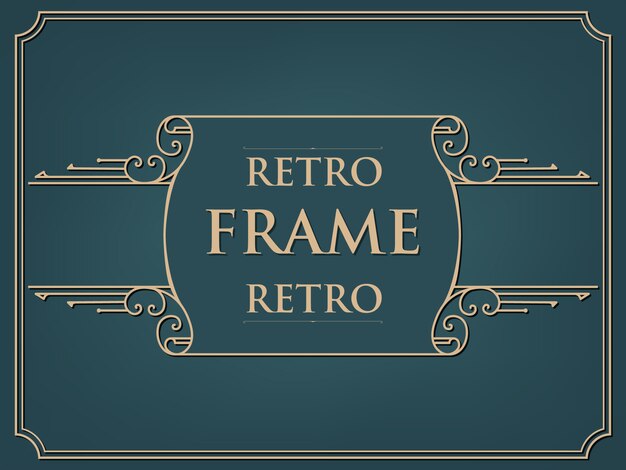 vintage style frame card