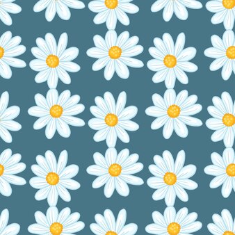 デイジーの花の手が白い背景の上にヴィンテージを描画 プレミアムベクター デイジーの花の手が白い背景の上にヴィンテージを描画 プレミアムベクター