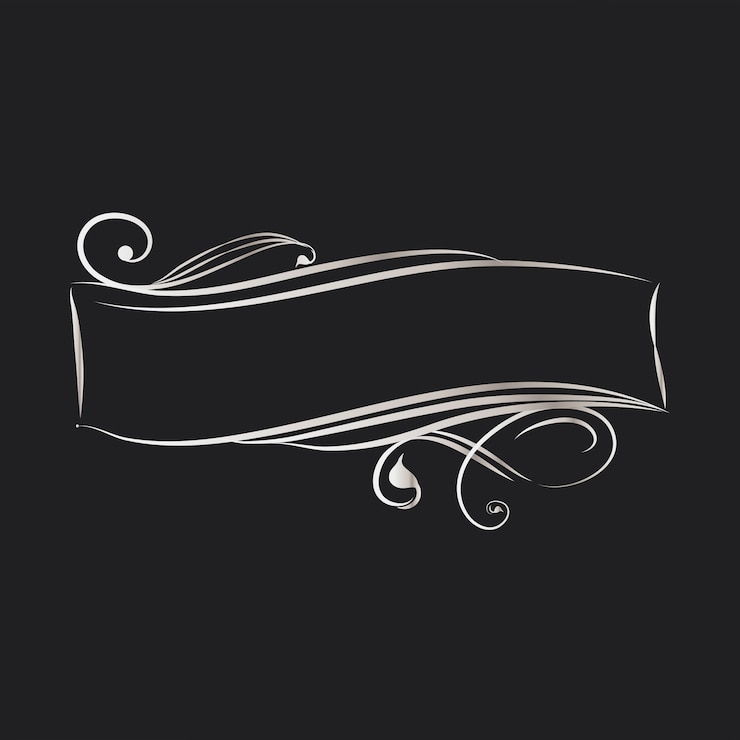 Free Vector vintage swirl blank badge