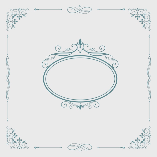 Бесплатное векторное изображение Винтажный вихрь пустой значок