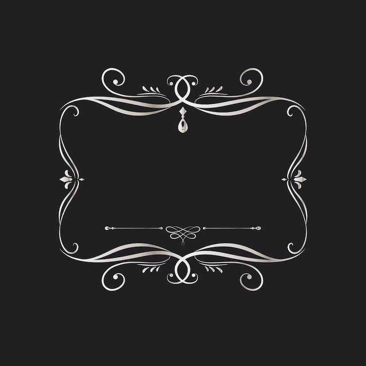 Free Vector vintage swirl blank badge