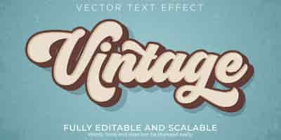 Free vector vintage text effect