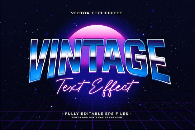 Vintage text effect