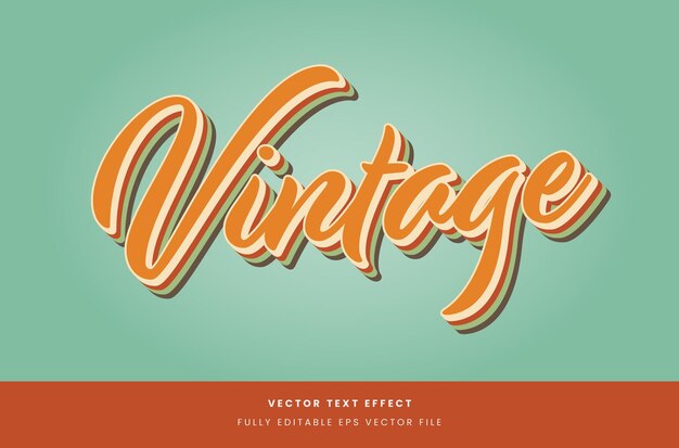 Vintage text effect