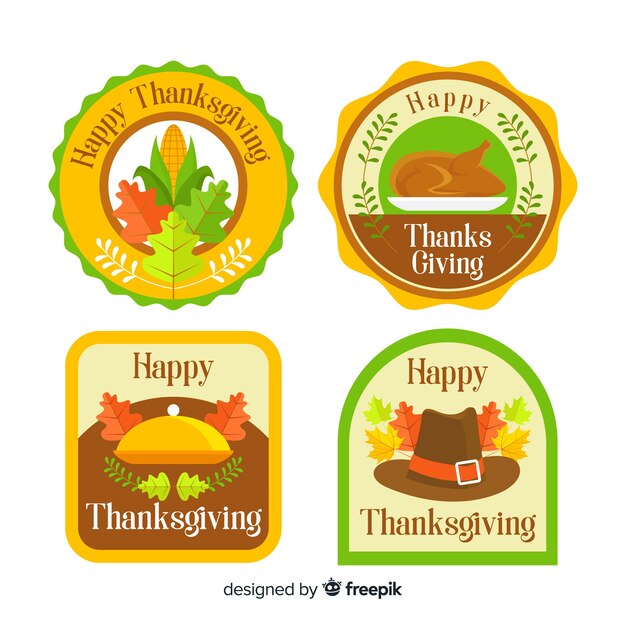 Vintage thanksgiving day label collection