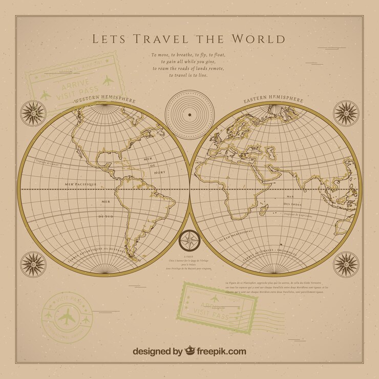 Free Vector vintage travel background