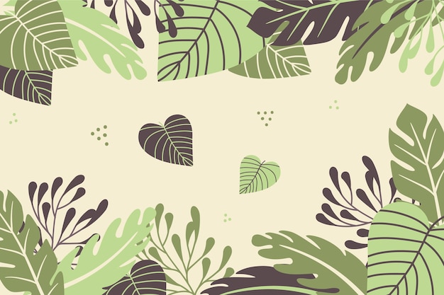 Vintage tropical background concept