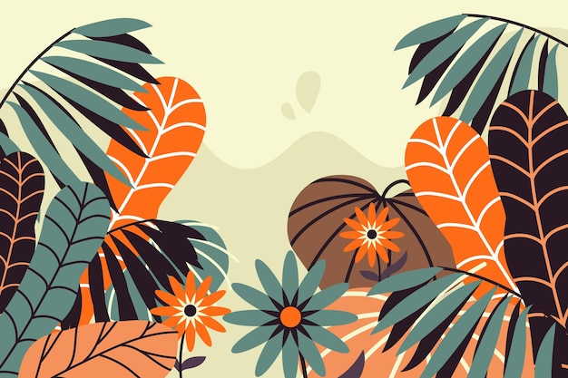 Vintage tropical background concept