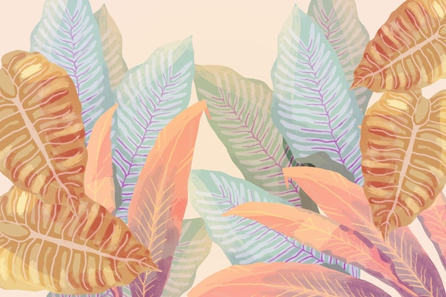 Free vector vintage tropical background