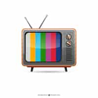 Бесплатное векторное изображение vintage tv