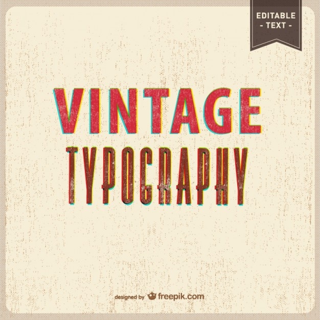 Vintage typography texture background