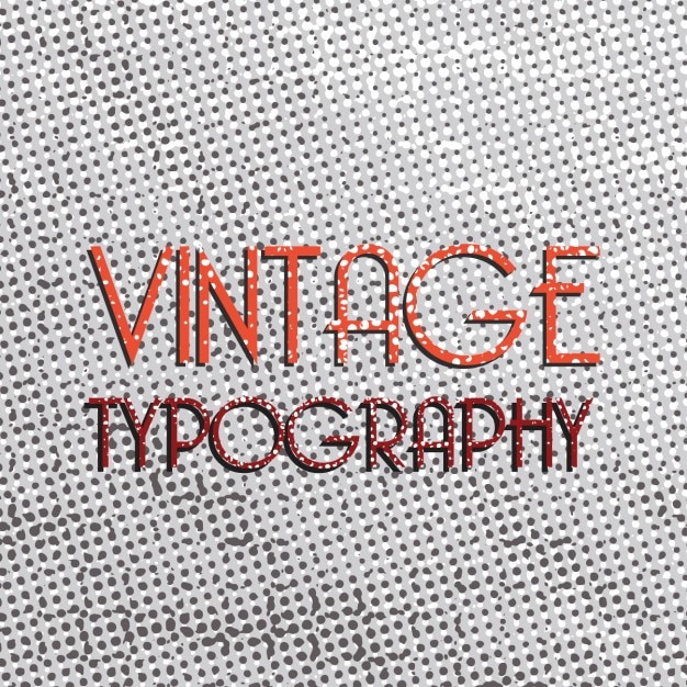 Free vector vintage typography