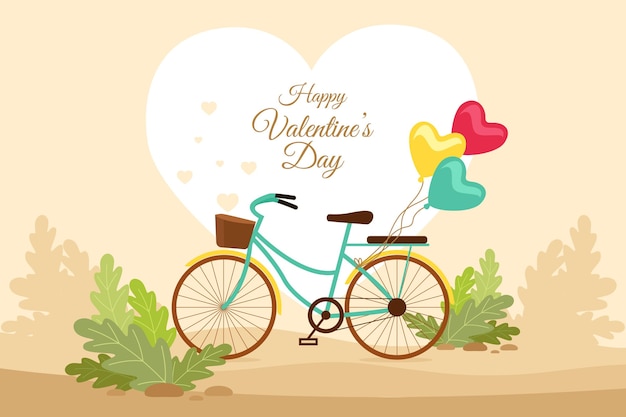 Free vector vintage valentine's day background