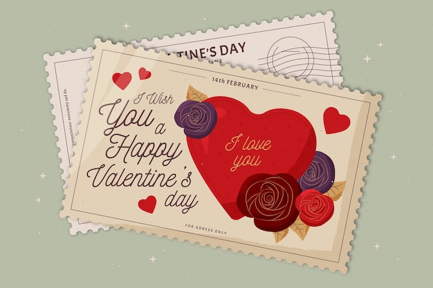 Free vector vintage valentine's day background