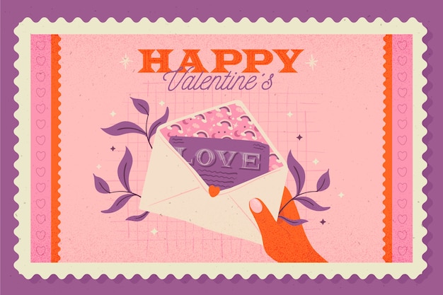 Vintage valentine's day background