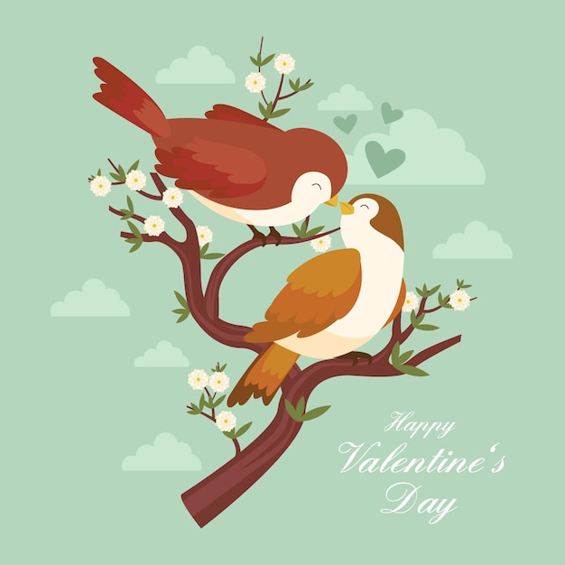 Free vector vintage valentines day background