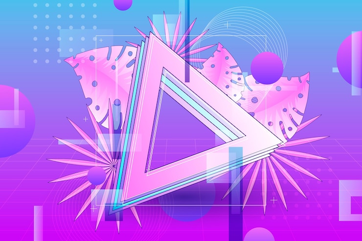 Free Vector vintage vaporwave background