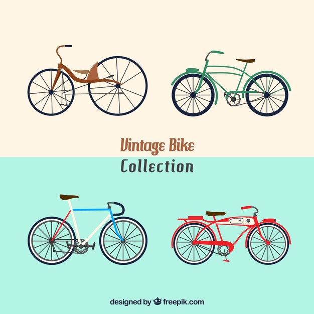 Винтажное разнообразие велосипедов