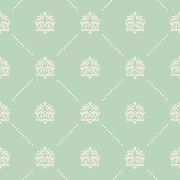 Vintage vector seamless pattern in Baroque style