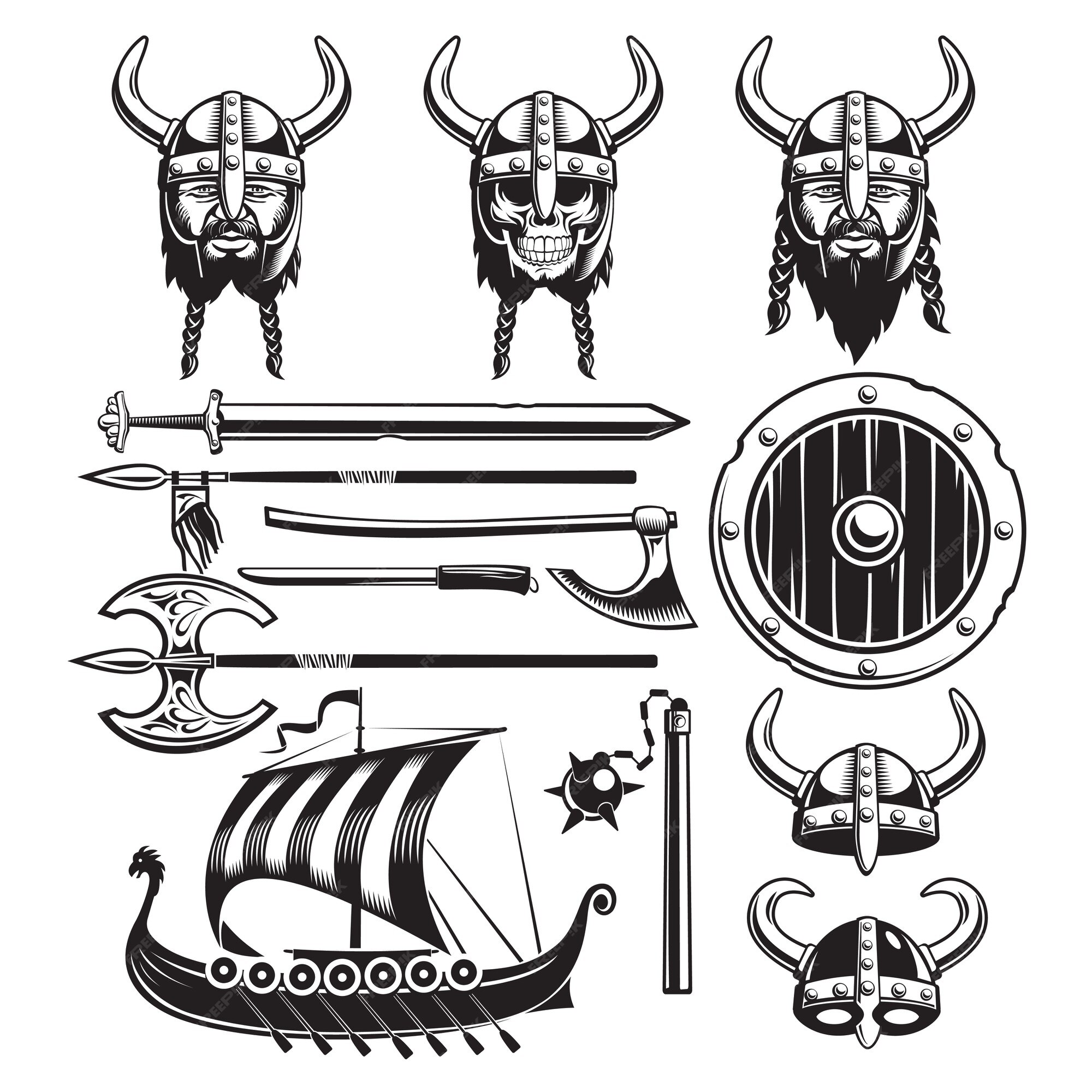 Page 2, Viking head ship Vectors & Illustrations for Free Download