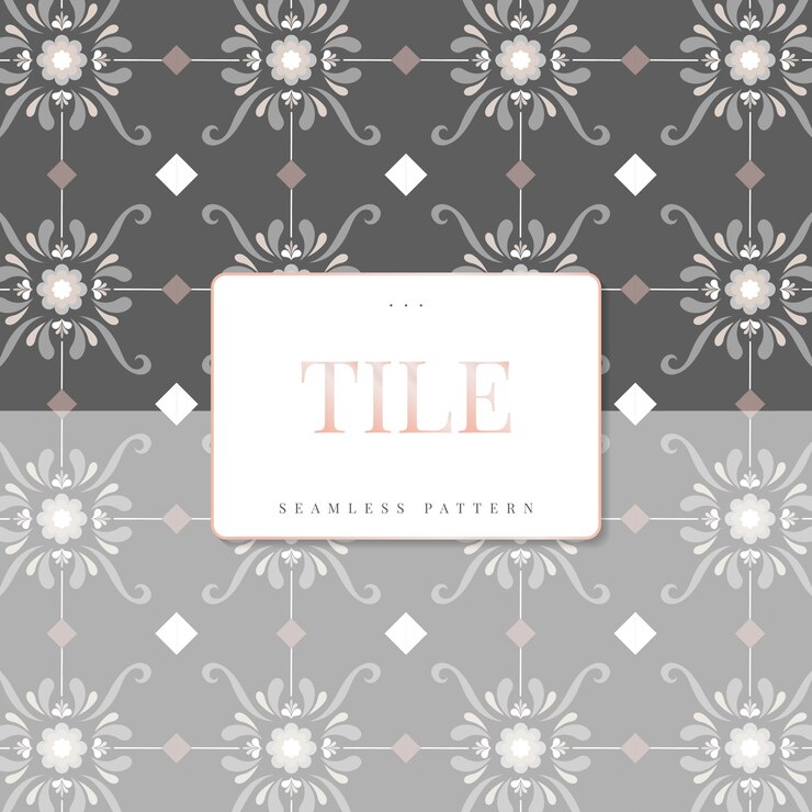 Free Vector vintage wall tiles