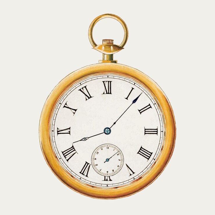 Free Vector vintage watch illustration vector, remixed from the artwork by harry g. aberdeen