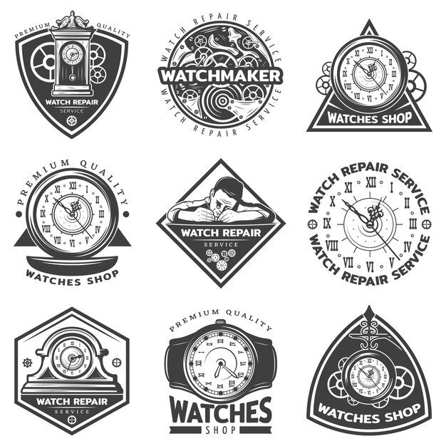 Watch logo Vectors & Illustrations for Free Download | Freepik
