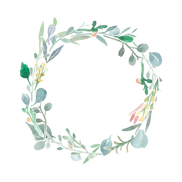 Free vector vintage weatercolor floral ornaments