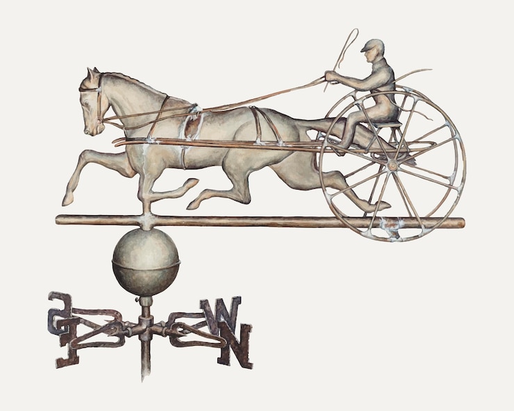 Free Vector vintage weather vane illustration vector, remixed from the artwork by samuel w. ford
