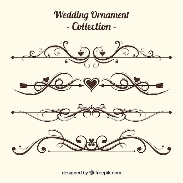 Free Vintage Wedding Ornament Collection Svg Dxf Eps Png Disney