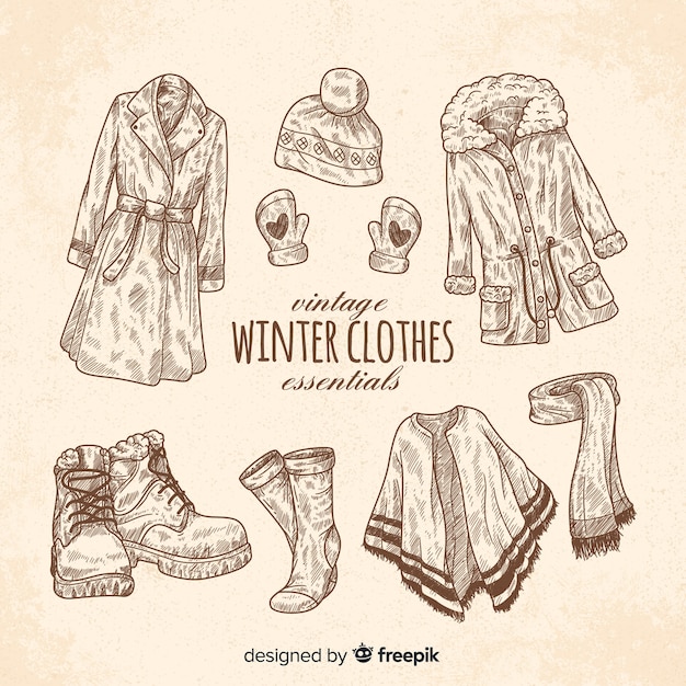 Vintage winter clothes essentials