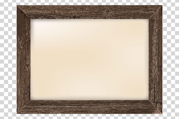 Free vector vintage wooden photo frame