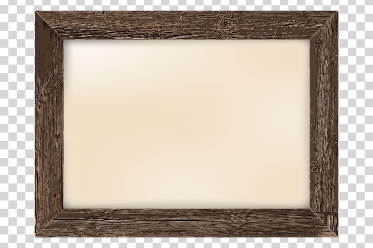 Free Vector vintage wooden photo frame