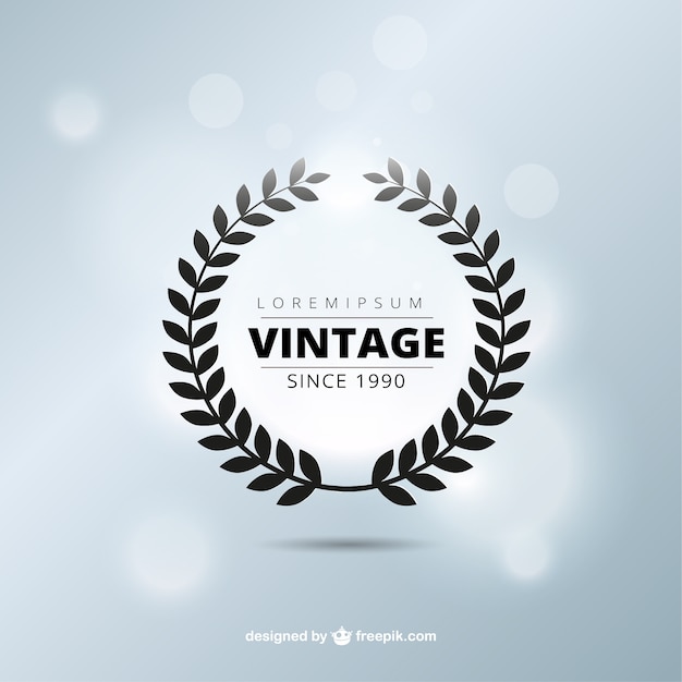 Free vector vintage wreath