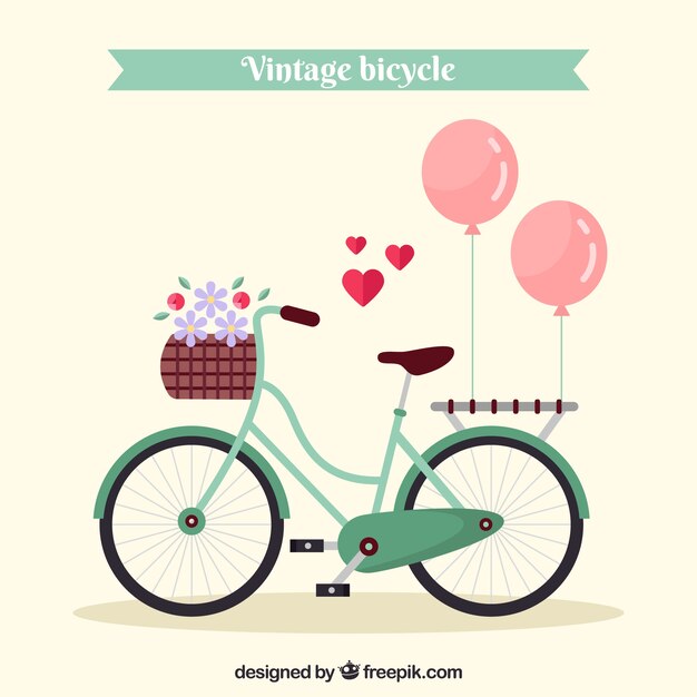 vintagebike with lovely elements