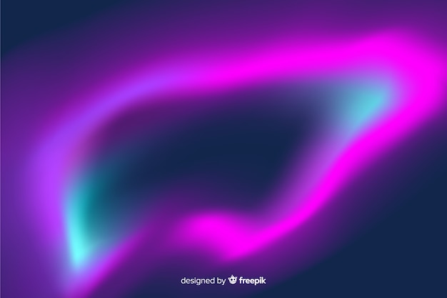 Фиолетовые абстрактные формы северного сияния