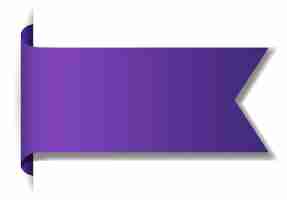 Free vector violet banner design on white background