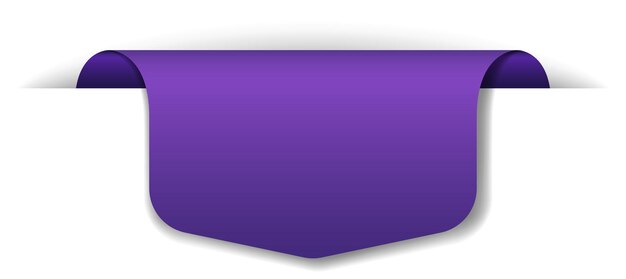 Фиолетовый дизайн баннера на белом фоне