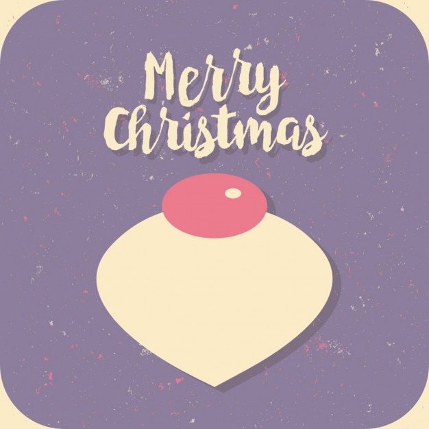 Free vector violet christmas card