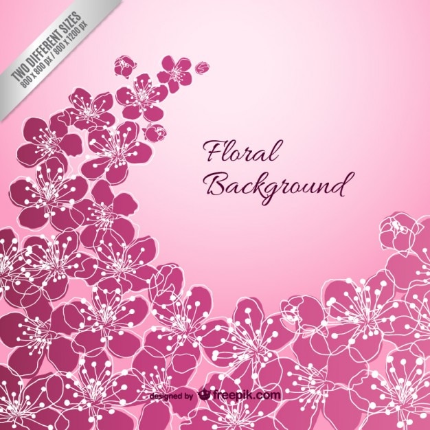 Violet floral background