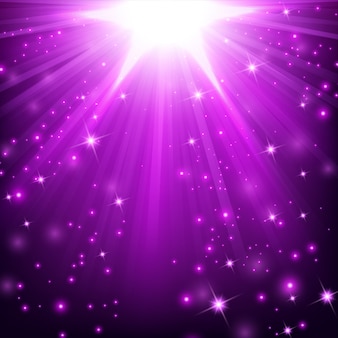 輝き​を​放つ​紫色​の​照明​効果