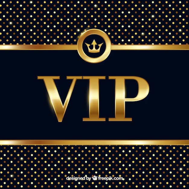 Free vector vip background of golden shiny circles