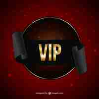 Free vector vip badge