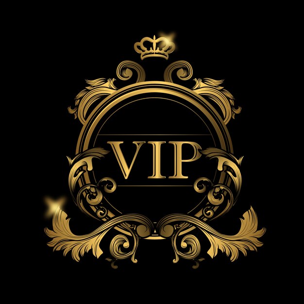 VIP 황금 로고